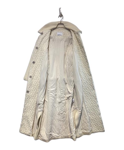 Rosarymoon（ロザリームーン）Rosarymoon (ロザリームーン) ジャガードロングコート ホワイト サイズ:Freeの古着・服飾アイテム