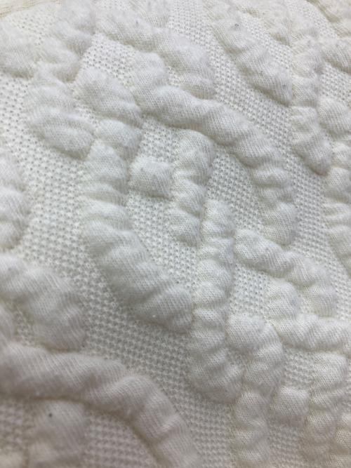 Rosarymoon（ロザリームーン）Rosarymoon (ロザリームーン) ジャガードロングコート ホワイト サイズ:Freeの古着・服飾アイテム