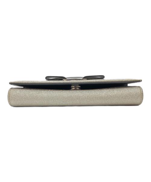 Salvatore Ferragamo（サルヴァトーレ フェラガモ）Salvatore Ferragamo (サルヴァトーレ フェラガモ) ヴァラリボングリッターショルダーウォレットの古着・服飾アイテム