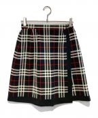 Burberry'sバーバリーズ）の古着「ノバチェックラップキュロット」｜ブラック×ホワイト