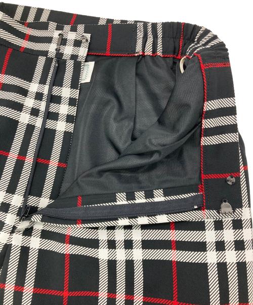 Burberry's（バーバリーズ）Burberry's (バーバリーズ) ノバチェックラップキュロット ブラック×ホワイト サイズ:Lの古着・服飾アイテム