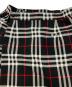 中古・古着 Burberry's (バーバリーズ) ノバチェックラップキュロット ブラック×ホワイト サイズ:L：7000円