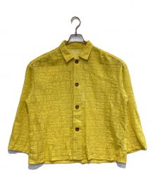 BEAMS BOY（ビームスボーイ）の古着「ナンバーレースシャツ」｜イエロー