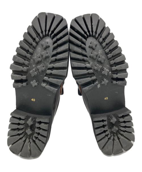 MANA（マナ）MANA (マナ) ダブルフックローファー ブラウン サイズ:40の古着・服飾アイテム