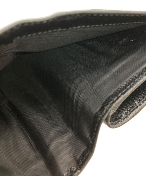 PRADA（プラダ）PRADA (プラダ) サフィアーノレザー コンパクトウォレット ブラックの古着・服飾アイテム