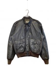 L.L.Bean（エルエルビーン）の古着「［古着］A-2レザーフライトジャケット」｜ブラウン