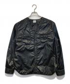 POST O'ALLSポストオーバーオールズ）の古着「ナイロンタフタジャケット」｜ブラック