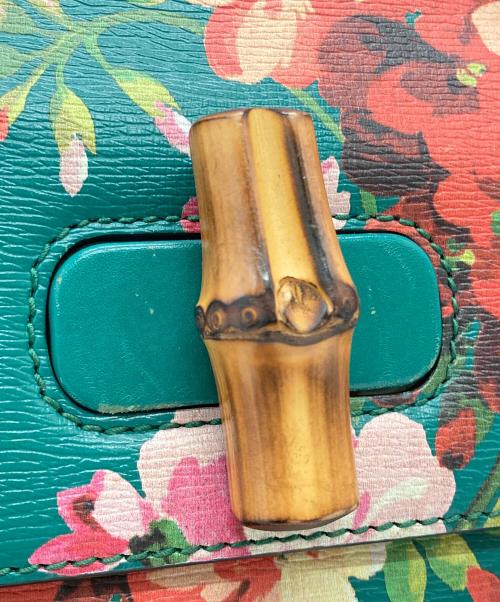 GUCCI（グッチ）GUCCI (グッチ) ブルームスバンブーデイリーハンドバッグ グリーンの古着・服飾アイテム