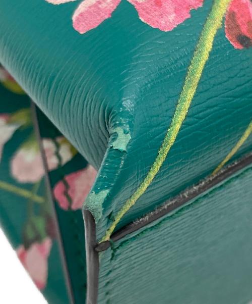 GUCCI（グッチ）GUCCI (グッチ) ブルームスバンブーデイリーハンドバッグ グリーンの古着・服飾アイテム