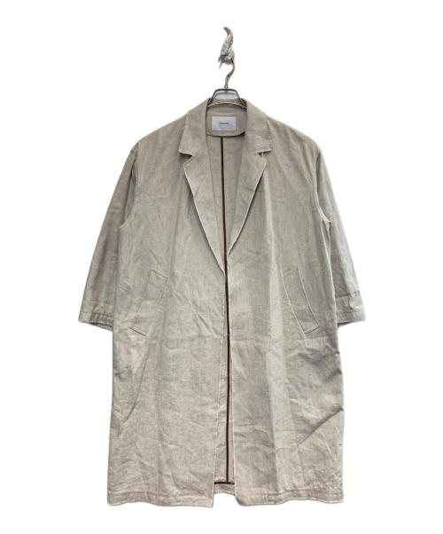 FRAMeWORK（フレームワーク）FRAMeWORK (フレームワーク) 綿麻プレーンコート ベージュ サイズ:38の古着・服飾アイテム