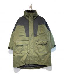 MERRELL（メレル）の古着「2WAYマウンテンコート」｜オリーブ×ブラック