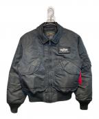 ALPHAアルファ）の古着「CWU-45P BACK FLYING A CORE SPEC」｜ブラック