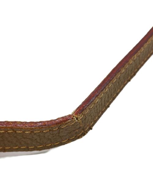 GUCCI（グッチ）GUCCI (グッチ) スウェードレザーショルダーバッグ ベージュの古着・服飾アイテム