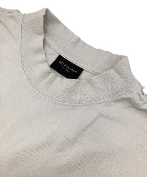 BALENCIAGA（バレンシアガ）BALENCIAGA (バレンシアガ) Paris Liberty ビンテージ加工Tシャツ ホワイト サイズ:Sの古着・服飾アイテム