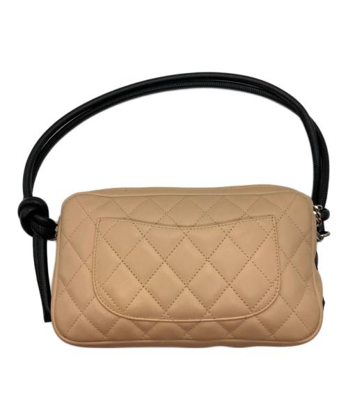 CHANEL（シャネル）CHANEL (シャネル) カンボンココマークワンショルダーバッグ ベージュ×ブラックの古着・服飾アイテム