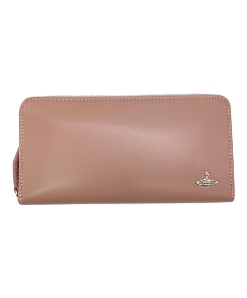 Vivienne Westwood（ヴィヴィアンウエストウッド）Vivienne Westwood (ヴィヴィアンウエストウッド) ラウンドファスナーウォレット ピンクの古着・服飾アイテム