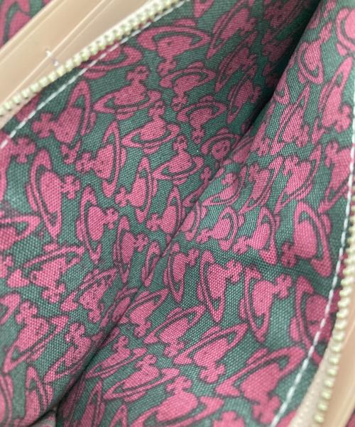 Vivienne Westwood（ヴィヴィアンウエストウッド）Vivienne Westwood (ヴィヴィアンウエストウッド) ラウンドファスナーウォレット ピンクの古着・服飾アイテム