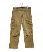 BACK CHANNELバックチャンネル）の古着「［古着］デニムカーゴパンツ」｜ベージュ