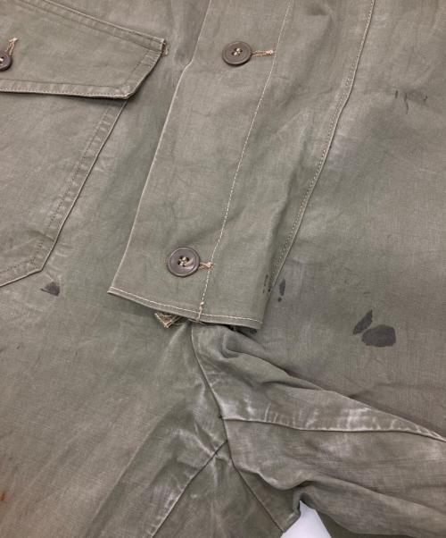 U'S NAVY（ユーエスネイビー）U'S NAVY (アメリカ海軍) ［古着］N-2デッキレインパンツ オリーブ サイズ:Sの古着・服飾アイテム