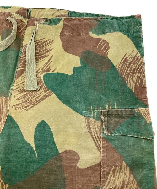 Belgium Army（ベルギーアーミー）Belgium Army (ベルギーアーミー) ブラッシュストロークカモパンツ オリーブ×ブラウン サイズ:4の古着・服飾アイテム