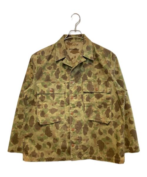 US ARMY（ユーエスアーミー）US ARMY (ユーエスアーミー) ［古着］ダックハンターカモHBTジャケット オリーブ×ブラウン サイズ:Lの古着・服飾アイテム