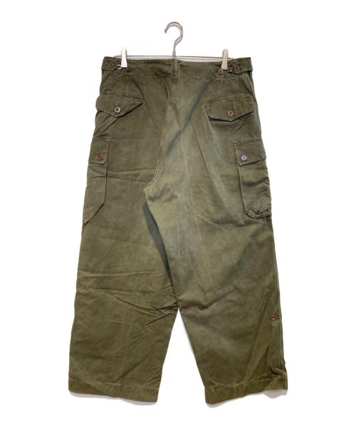 ダブルフェイスカーゴパンツ（ダブルフェイスカーゴパンツ）ダブルフェイスカーゴパンツ (ダブルフェイスカーゴパンツ) ダブルフェイスカーゴパンツ オリーブ サイズ:86×80の古着・服飾アイテム