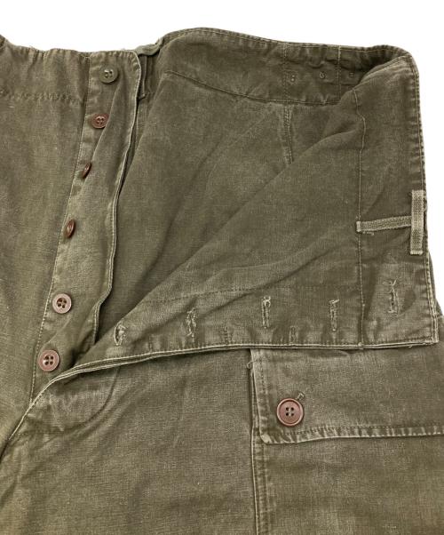 ダブルフェイスカーゴパンツ（ダブルフェイスカーゴパンツ）ダブルフェイスカーゴパンツ (ダブルフェイスカーゴパンツ) ダブルフェイスカーゴパンツ オリーブ サイズ:86×80の古着・服飾アイテム