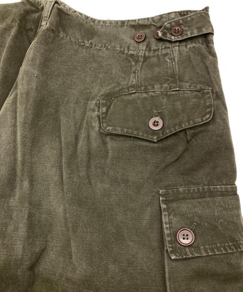 ダブルフェイスカーゴパンツ（ダブルフェイスカーゴパンツ）ダブルフェイスカーゴパンツ (ダブルフェイスカーゴパンツ) ダブルフェイスカーゴパンツ オリーブ サイズ:86×80の古着・服飾アイテム