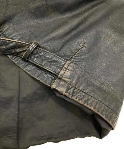 adidas（アディダス）adidas (アディダス) ［古着］レザージャケット ブラック×レッド サイズ:XLの古着・服飾アイテム