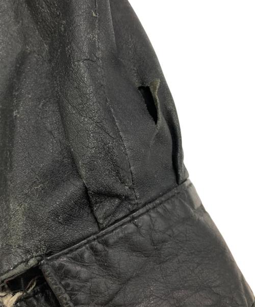 adidas（アディダス）adidas (アディダス) ［古着］レザージャケット ブラック×レッド サイズ:XLの古着・服飾アイテム