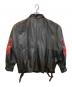 adidas (アディダス) ［古着］レザージャケット ブラック×レッド サイズ:XL：15000円