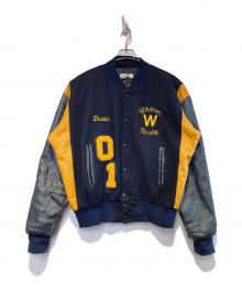 Dan Rodgers（ダンロジャース）の古着「［古着］スタジャン」｜ネイビー×ブラック