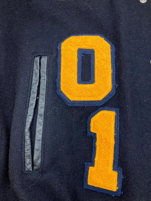 Dan Rodgers（ダンロジャース）Dan Rodgers (ダンロジャース) ［古着］スタジャン ネイビー×ブラック サイズ:XLの古着・服飾アイテム