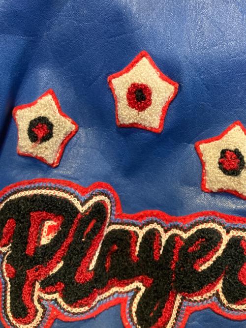 adidas（アディダス）adidas (アディダス) [古着]レザースイングトップ ブラック×ブルー サイズ:Mの古着・服飾アイテム