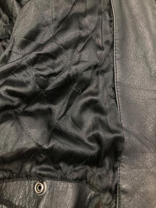 Schott（ショット）Schott (ショット) ［古着］モーターサイクルレザージャケット ブラック×ホワイト サイズ:Lの古着・服飾アイテム