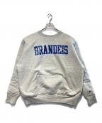 Champion REVERSE WEAVEチャンピオン リバース ウィーブ）の古着「［古着］ダブルフェイスクルーネックスウェット」｜グレー