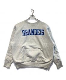 Champion REVERSE WEAVE（チャンピオン リバース ウィーブ）の古着「［古着］ダブルフェイスクルーネックスウェット」｜グレー