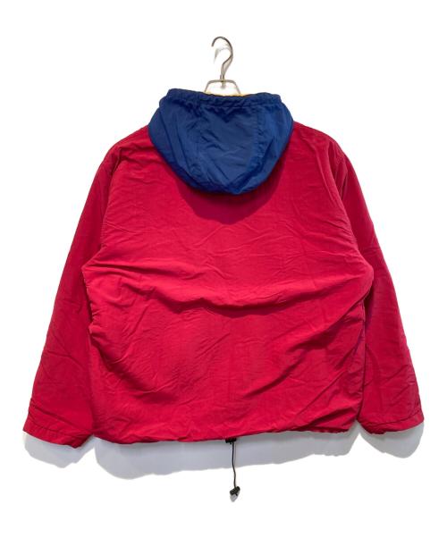 LAND'S END（ランズエンド）LAND'S END (ランズエンド) ［古着］裏ボアナイロンジップジャケット レッド×ブルー サイズ:XLの古着・服飾アイテム