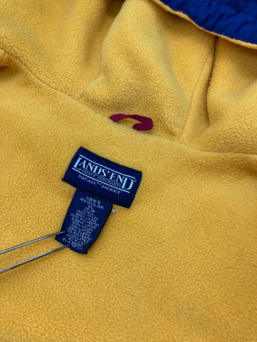 LAND'S END（ランズエンド）LAND'S END (ランズエンド) ［古着］裏ボアナイロンジップジャケット レッド×ブルー サイズ:XLの古着・服飾アイテム