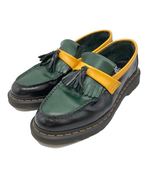 Dr.Martens（ドクターマーチン）Dr.Martens (ドクターマーチン) ADRIAN ブラック×グリーン サイズ:UK8の古着・服飾アイテム