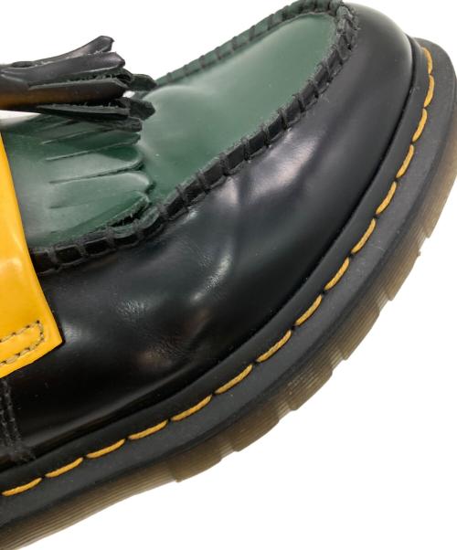 Dr.Martens（ドクターマーチン）Dr.Martens (ドクターマーチン) ADRIAN ブラック×グリーン サイズ:UK8の古着・服飾アイテム