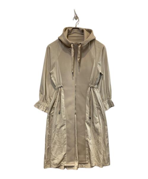 SPECCHIO（スペッチオ）SPECCHIO (スペッチオ) ボンディング フード付き ロングコート ベージュ サイズ:Lの古着・服飾アイテム
