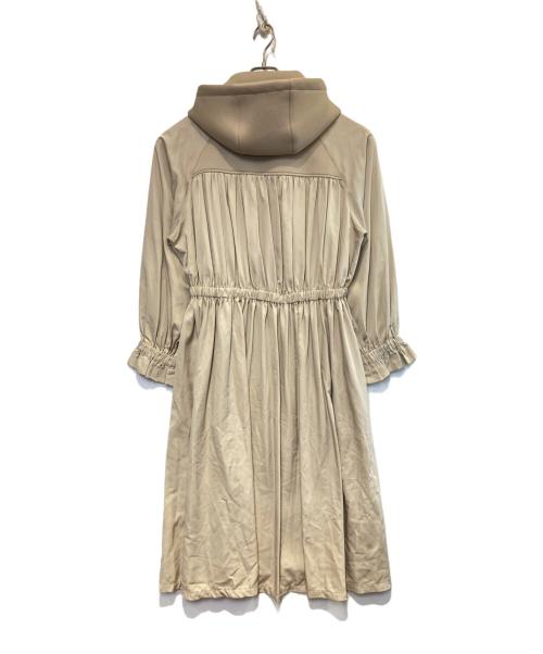 SPECCHIO（スペッチオ）SPECCHIO (スペッチオ) ボンディング フード付き ロングコート ベージュ サイズ:Lの古着・服飾アイテム
