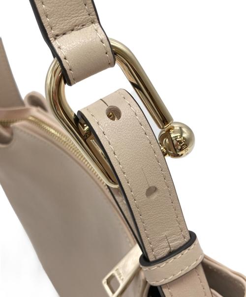 FURLA（フルラ）FURLA (フルラ) NUVOLA CROSSBODY ピンクベージュの古着・服飾アイテム