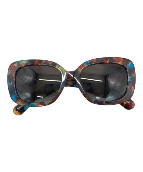 PRADA（プラダ）PRADA (プラダ) ミニマルバロック バタフライテンプルサングラス ブラウン×ブルー サイズ:SIZE 54□19　135の古着・服飾アイテム