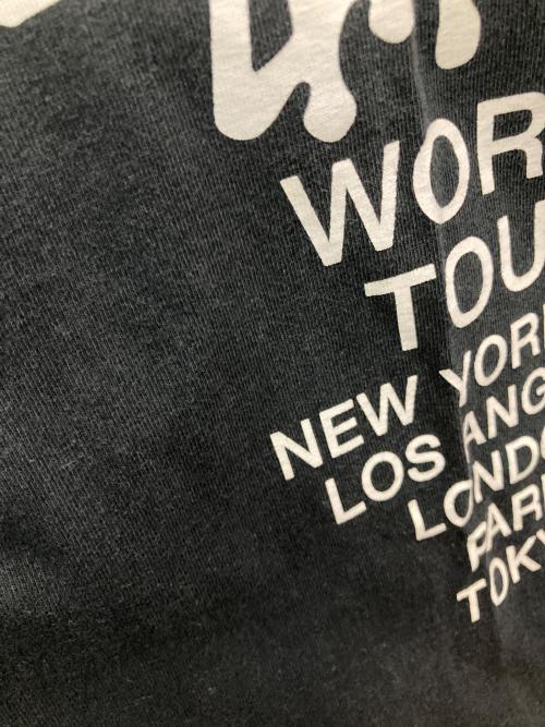 Champion（チャンピオン）Champion (チャンピオン) stussy (ステューシー) コラボプリントTシャツ ブラック サイズ:Mの古着・服飾アイテム