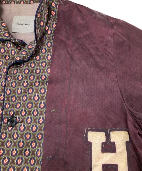 UNDERCOVERISM（アンダーカバーイズム）UNDERCOVERISM (アンダーカバーイズム) パジャマシャツ パープル×グリーン サイズ:3の古着・服飾アイテム
