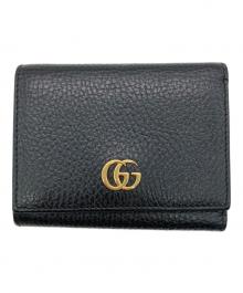 GUCCI（グッチ）の古着「GGマーモントコンパクトウォレット」｜ブラック