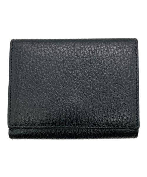 GUCCI（グッチ）GUCCI (グッチ) GGマーモントコンパクトウォレット ブラックの古着・服飾アイテム