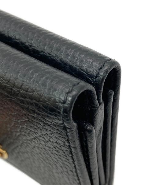 GUCCI（グッチ）GUCCI (グッチ) GGマーモントコンパクトウォレット ブラックの古着・服飾アイテム
